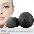 Esponja Konjac de carbón de bambú con precio de fábrica Esponja de limpieza facial